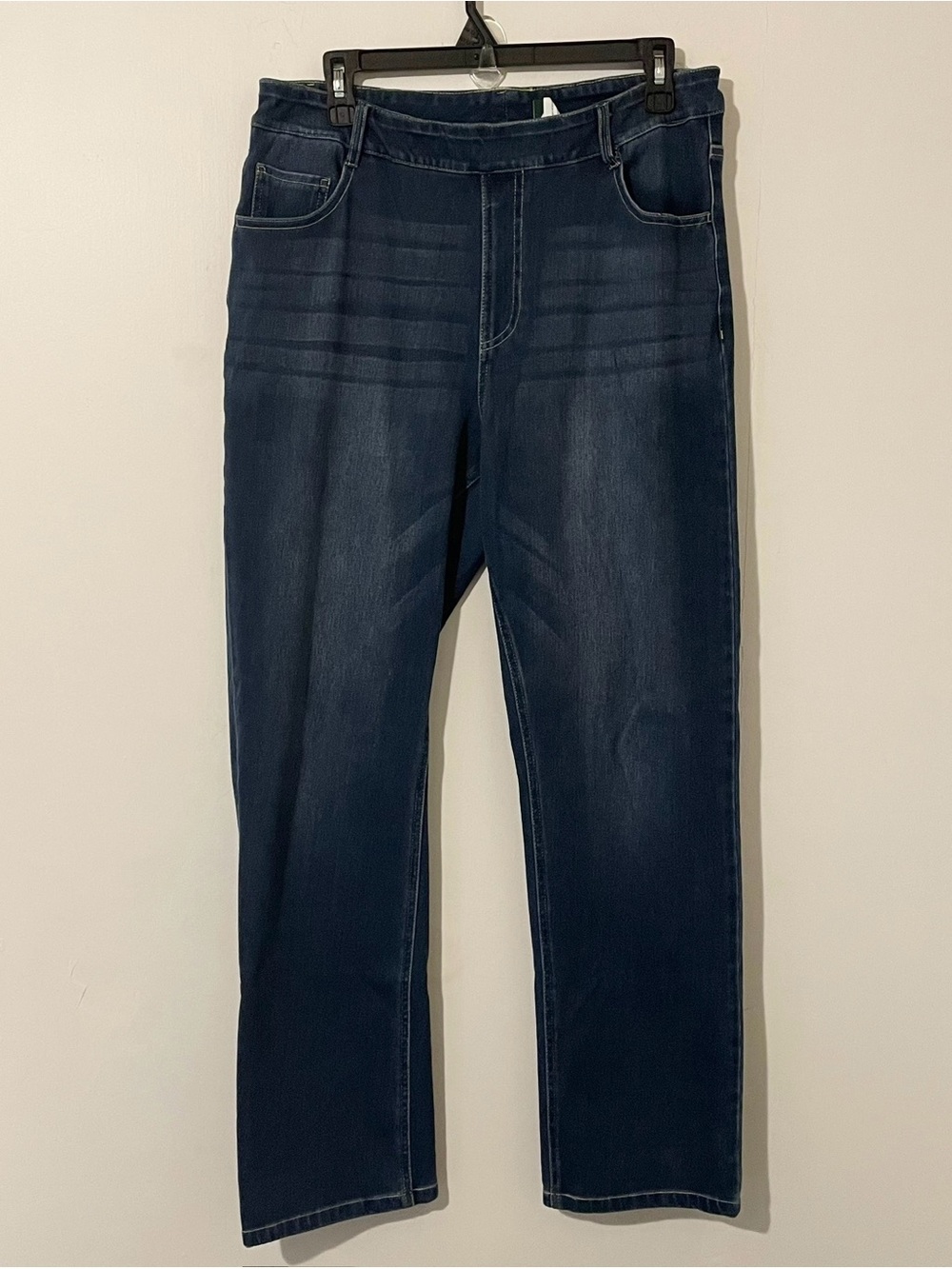 Halara Straight Leg Comfy Jeans Pants Elastic Waist Comfort Size Large
